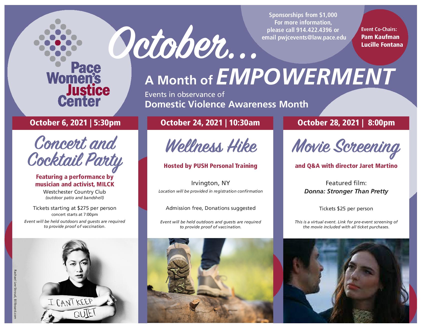 Month of Empowerment - October 2021 Events