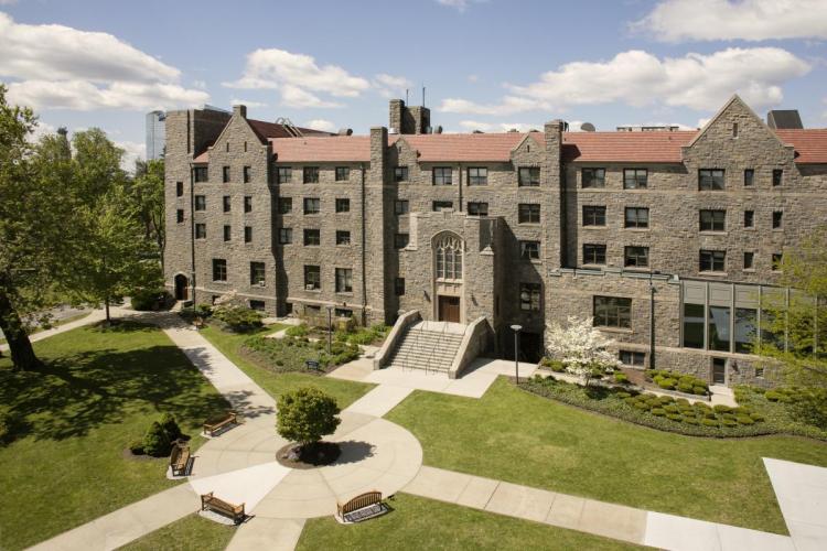 Aerial view of the quad